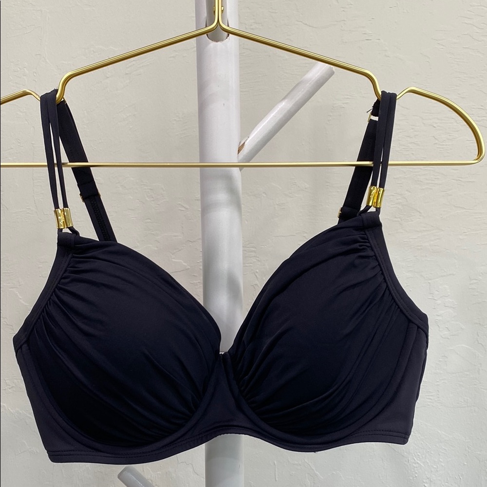 Bleu Rod Beattie dark navy bikini top 34 dd